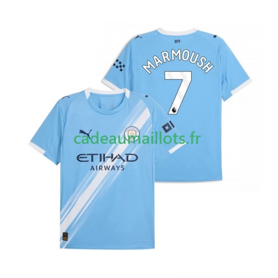 Manchester City Maillot avec flocage Omar Marmoush 7 Domicile 2025-2026 ,Homme MC