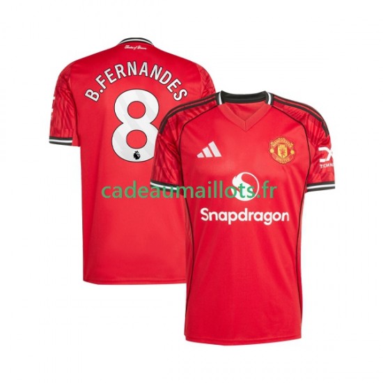 Manchester United Maillot avec flocage Bruno Fernandes 8 Domicile 2025-2026 ,Homme MC