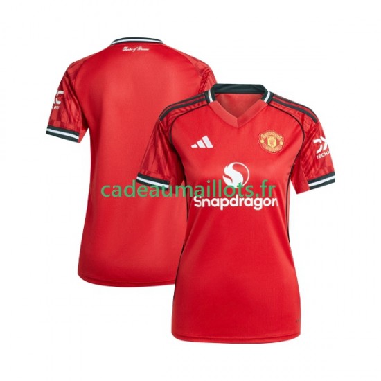 Manchester United Maillot avec flocage Domicile 2025-2026 ,Femme MC