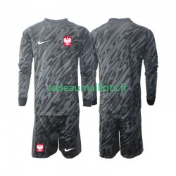 Pologne Maillot avec flocage Gardien Extérieur 2024 ,Tenue Enfant ML
