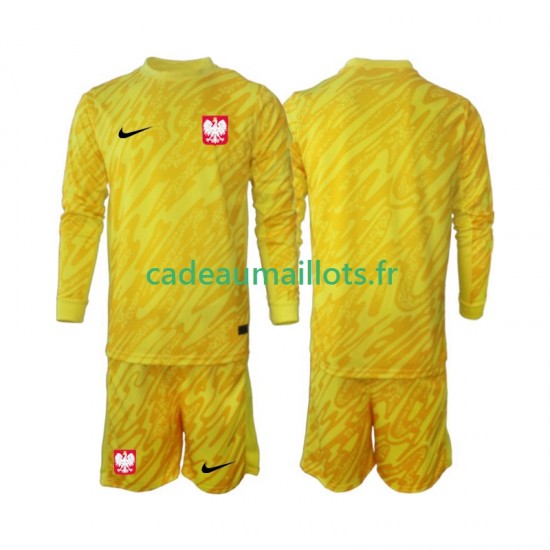 Pologne Maillot avec flocage Gardien Domicile 2024 ,Tenue Enfant ML Pologne Maillot avec flocage Gardien Domicile 2024 ,Tenue Enfant ML