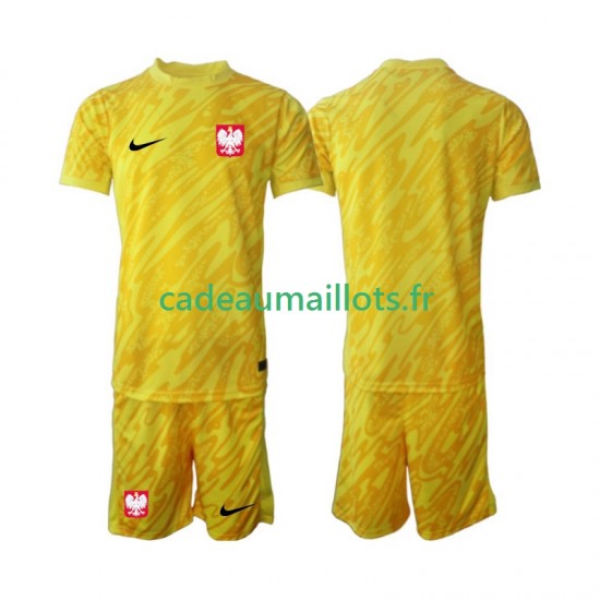 Pologne Maillot avec flocage Gardien Domicile 2024 ,Tenue Enfant MC