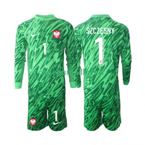 Pologne Maillot avec flocage Szczesny 1 Gardien 3ème 2024 ,Tenue Enfant ML Pologne Maillot avec flocage Szczesny 1 Gardien 3ème 2024 ,Tenue Enfant ML