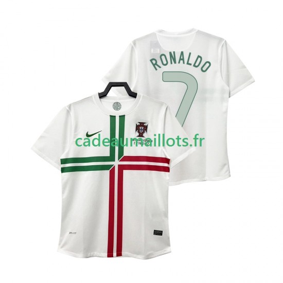 Portugal Maillot avec flocage Cristiano Ronaldo 7 Rétro Extérieur 2012 ,Homme MC