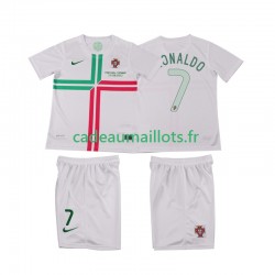 Portugal Maillot avec flocage Cristiano Ronaldo 7 Rétro Extérieur 2012 ,Tenue Enfant MC