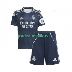 Real Madrid Maillot avec flocage Extérieur 2025-2026 ,Tenue Enfant MC