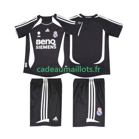 Real Madrid Maillot avec flocage Rétro Extérieur 2006 2007 ,Tenue Enfant MC