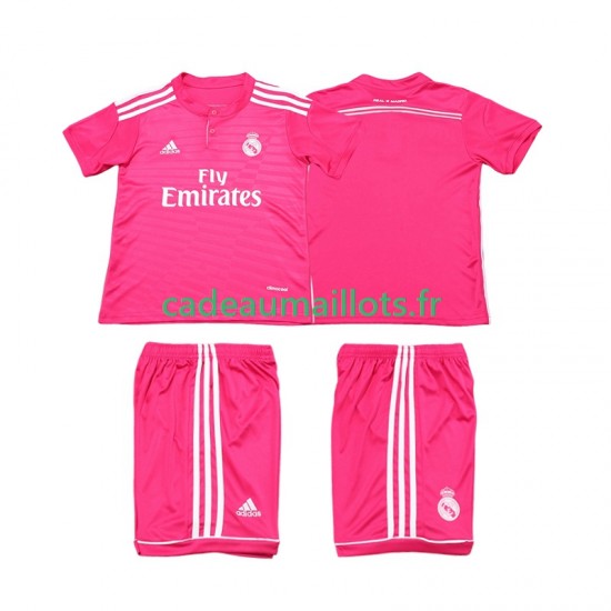 Real Madrid Maillot avec flocage Rétro Extérieur 2014 2015 ,Tenue Enfant MC