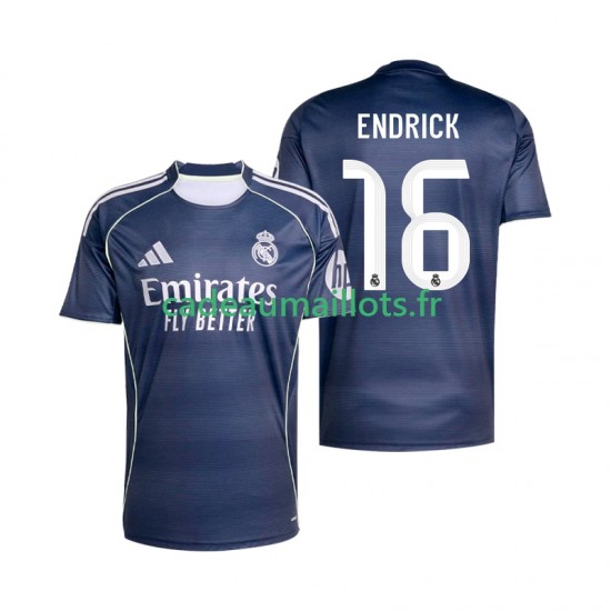 Real Madrid Maillot avec flocage Endrick 16 Extérieur 2025-2026 ,Homme MC