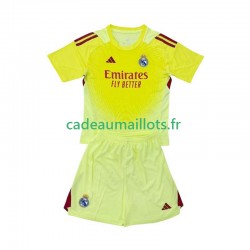 Real Madrid Maillot avec flocage Gardien 4ème 2025-2026 ,Tenue Enfant MC