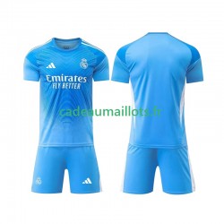 Real Madrid Maillot avec flocage Gardien Domicile 2025-2026 ,Tenue Enfant MC