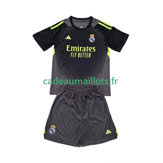 Real Madrid Maillot avec flocage Gardien 3ème 2025-2026 ,Tenue Enfant MC