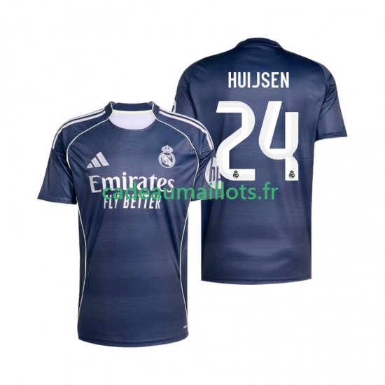 Real Madrid Maillot avec flocage Huijsen 24 Extérieur 2025-2026 ,Homme MC