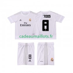 Real Madrid Maillot avec flocage KROOS 8 Rétro Domicile 2015 2016 ,Tenue Enfant MC