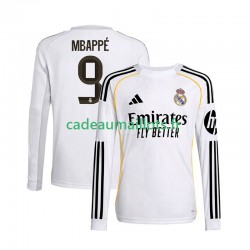 Real Madrid Maillot avec flocage Mbappé Kylian 9 Domicile 2025-2026 ,Homme ML