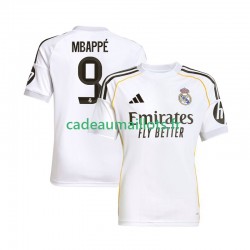 Real Madrid Maillot avec flocage Mbappé Kylian 9 Domicile 2025-2026 ,Homme MC