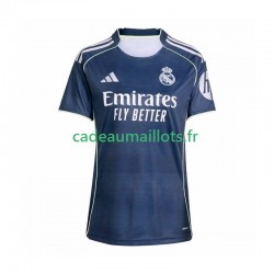 Real Madrid Maillot avec flocage Extérieur 2025-2026 ,Femme MC