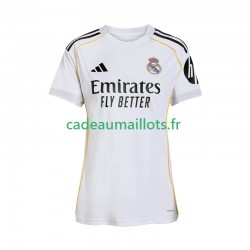 Real Madrid Maillot avec flocage Domicile 2025-2026 ,Femme MC