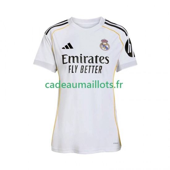 Real Madrid Maillot avec flocage Domicile 2025-2026 ,Femme MC