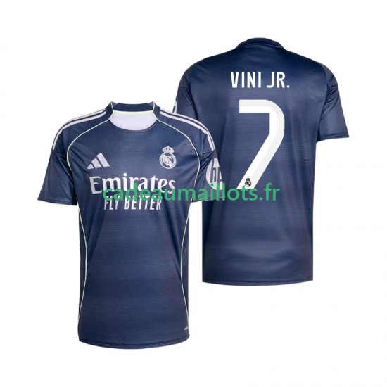 Real Madrid Maillot avec flocage Vinicius Junior 7 Extérieur 2025-2026 ,Homme MC