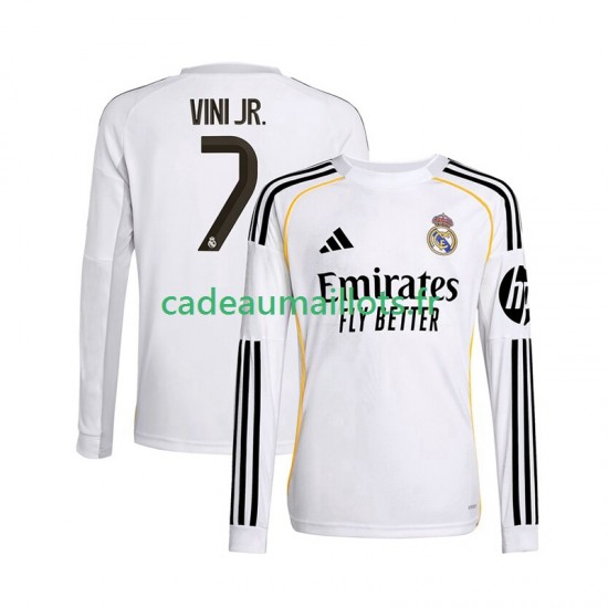 Real Madrid Maillot avec flocage Vinicius Junior 7 Domicile 2025-2026 ,Homme ML