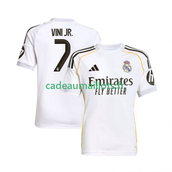 Real Madrid Maillot avec flocage Vinicius Junior 7 Domicile 2025-2026 ,Homme MC