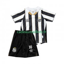 Santos FC Maillot avec flocage Neymar JR 10 Extérieur 2025-2026 ,Tenue Enfant MC