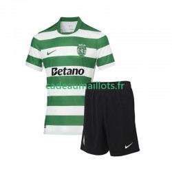 Sporting CP Maillot avec flocage Domicile 2025-2026 ,Tenue Enfant MC