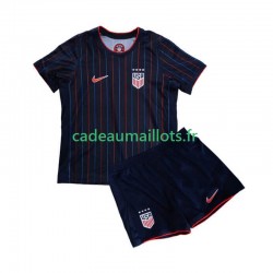 États-Unis Maillot avec flocage Extérieur 2025 ,Tenue Enfant MC