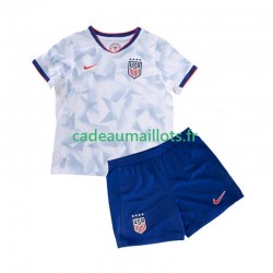 États-Unis Maillot avec flocage Domicile 2025 ,Tenue Enfant MC