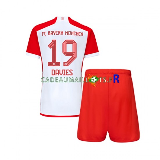 Bayern Munich Maillot avec flocage Alphonso Davies 19 Domicile 2023-2024 ,Tenue Enfant MC