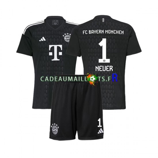 Bayern Munich Maillot avec flocage Manuel Neuer 1 Gardien Domicile 2023-2024 ,Tenue Enfant MC