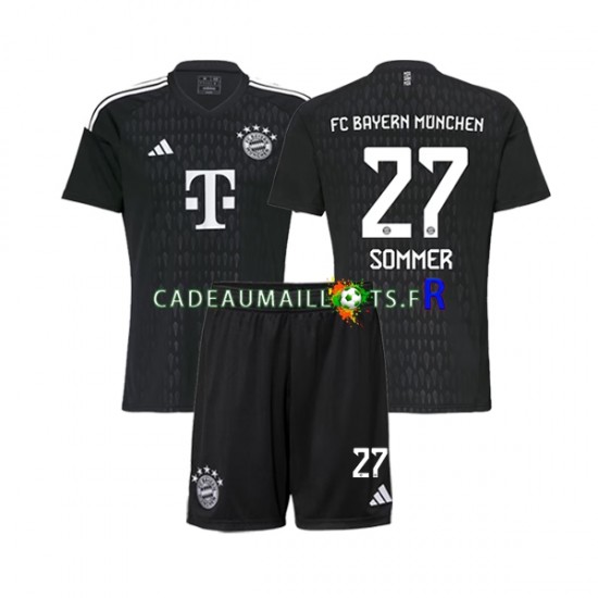 Bayern Munich Maillot avec flocage Yann Sommer 27 Gardien Domicile 2023-2024 ,Tenue Enfant MC