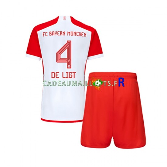 Bayern Munich Maillot avec flocage Matthijs de Ligt 4 Domicile 2023-2024 ,Tenue Enfant MC