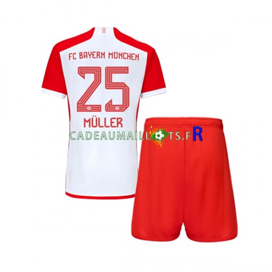 Bayern Munich Maillot avec flocage Thomas Muller 25 Domicile 2023-2024 ,Tenue Enfant MC