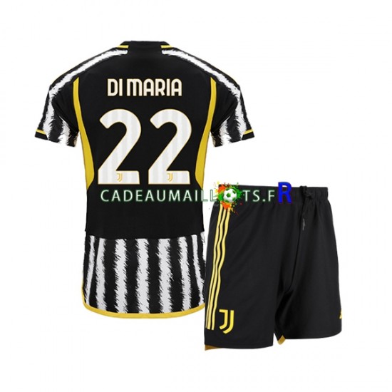 Juventus Maillot avec flocage Angel Di Maria 22 Domicile 2023-2024 ,Tenue Enfant MC