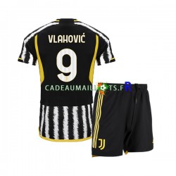 Juventus Maillot avec flocage Vlahovic 9 Domicile 2023-2024 ,Tenue Enfant MC Juventus Maillot avec flocage Vlahovic 9 Domicile 2023-2024 ,Tenue Enfant MC