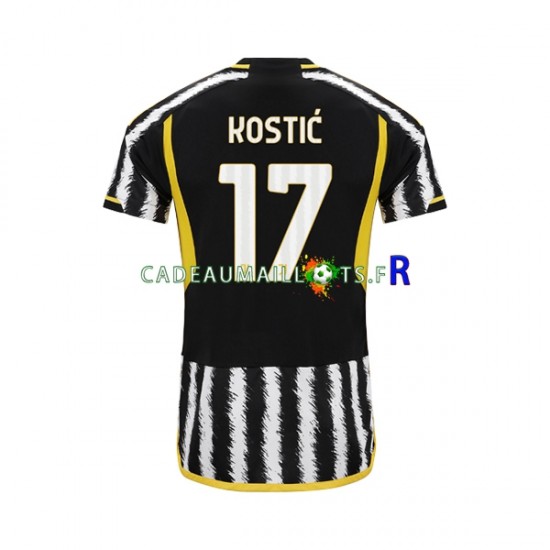 Juventus Maillot avec flocage Filip Kostic 17 Domicile 2023-2024 ,Homme MC