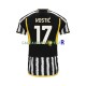 Juventus Maillot avec flocage Filip Kostic 17 Domicile 2023-2024 ,Homme MC