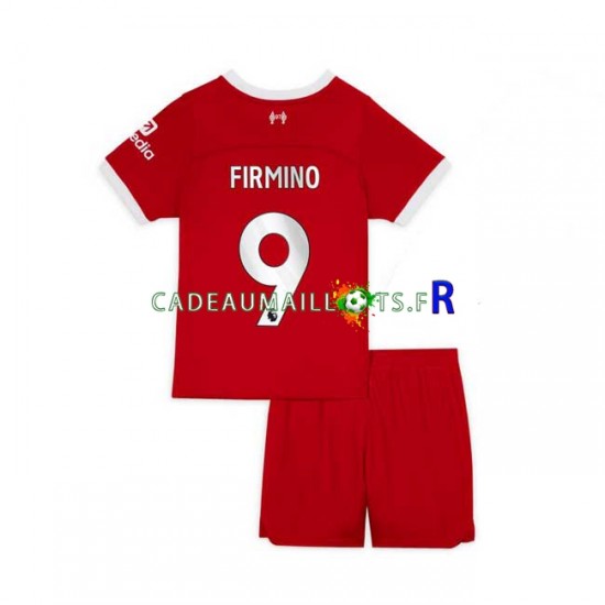 Liverpool Maillot avec flocage Roberto Firmino 9 Domicile 2023-2024 ,Tenue Enfant MC