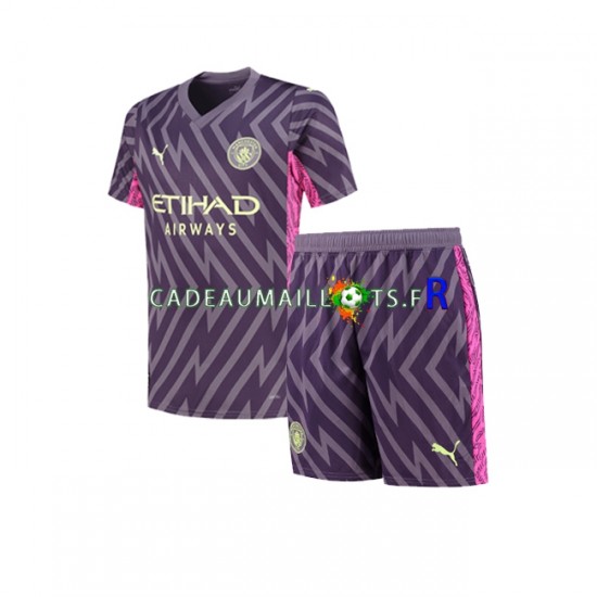 Manchester City Maillot avec flocage Gardien Extérieur 2023-2024 ,Tenue Enfant MC