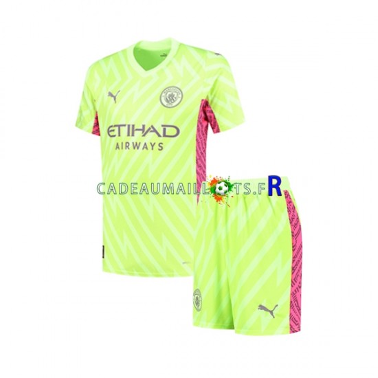 Manchester City Maillot avec flocage Gardien 3ème 2023-2024 ,Tenue Enfant MC