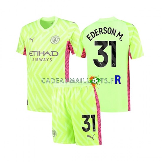 Manchester City Maillot avec flocage Ederson Moraes 31 Gardien 3ème 2023-2024 ,Tenue Enfant MC