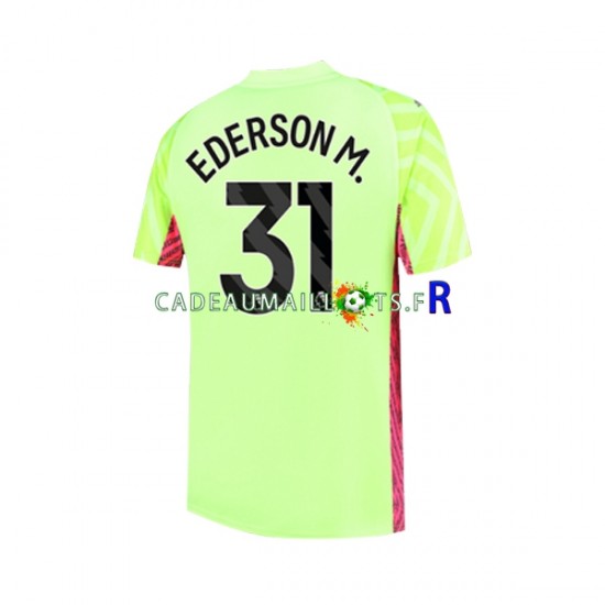 Manchester City Maillot avec flocage Ederson Moraes 31 Gardien 3ème 2023-2024 ,Homme MC