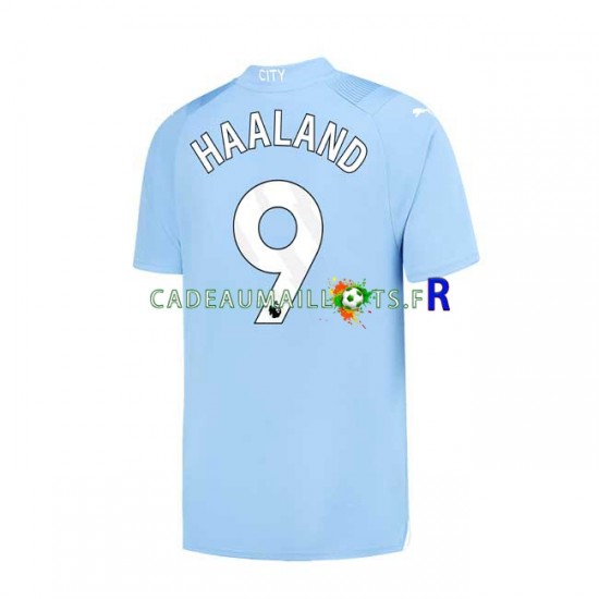 Manchester City Maillot avec flocage Haaland 9 Domicile 2023-2024 ,Homme MC