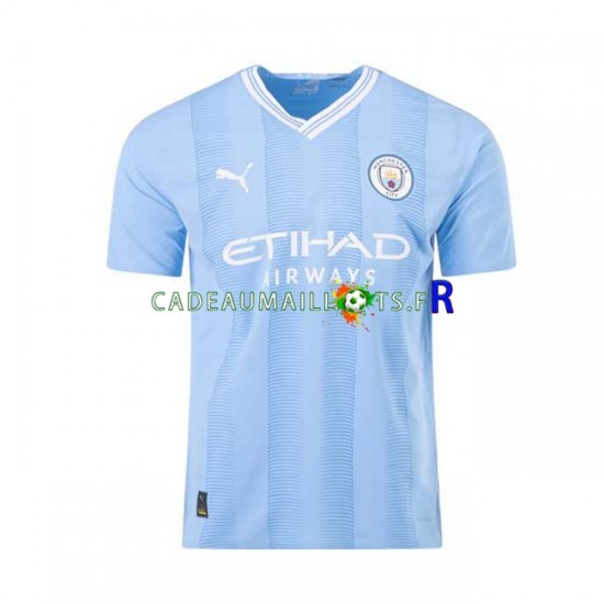 Manchester City Maillot avec flocage Haaland 9 Domicile 2023-2024 ,Homme MC