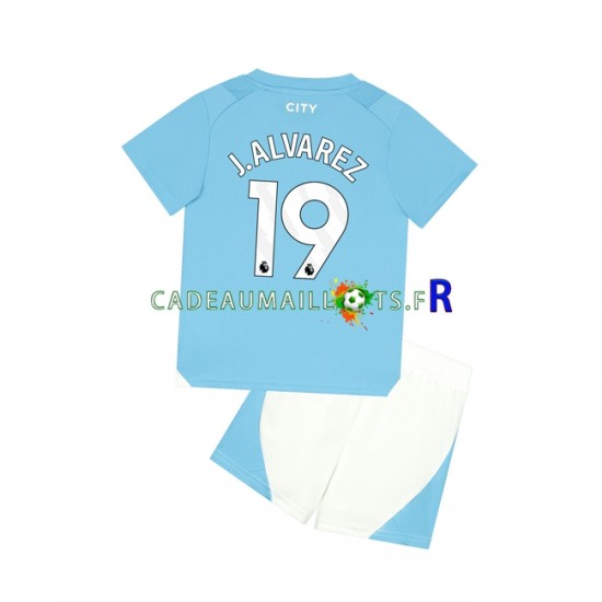 Manchester City Maillot avec flocage J. ALVAREZ 19 Domicile 2023-2024 ,Tenue Enfant MC