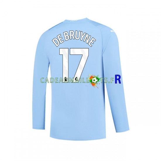 Manchester City Maillot avec flocage Kevin De Bruyne 17 Domicile 2023-2024 ,Homme ML