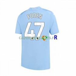 Manchester City Maillot avec flocage Phil Foden 47 Domicile 2023-2024 ,Homme MC