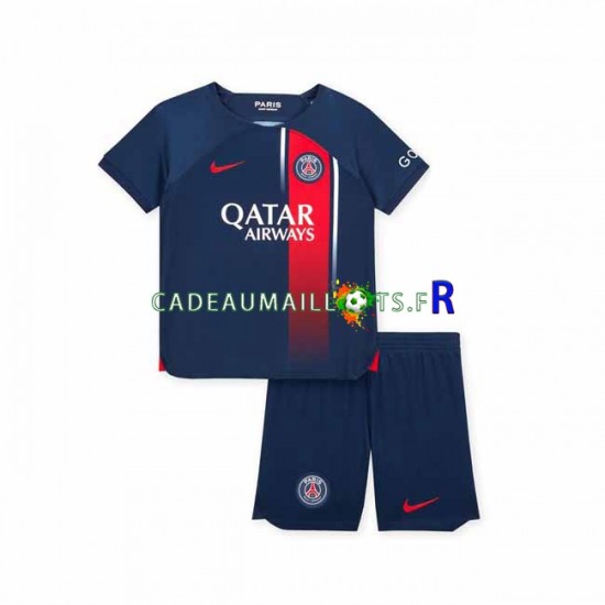 Paris Saint-Germain Maillot avec flocage Domicile 2023-2024 ,Tenue Enfant MC